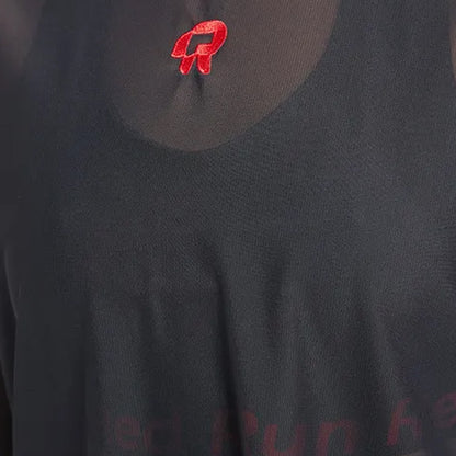 Black - Lifestyle - Red Run Womens-Ladies Inky Mesh Oversized T-Shirt