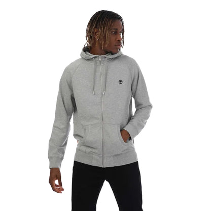 Grey Heather - Front - Timberland Mens Exeter River Full Zip Hoodie