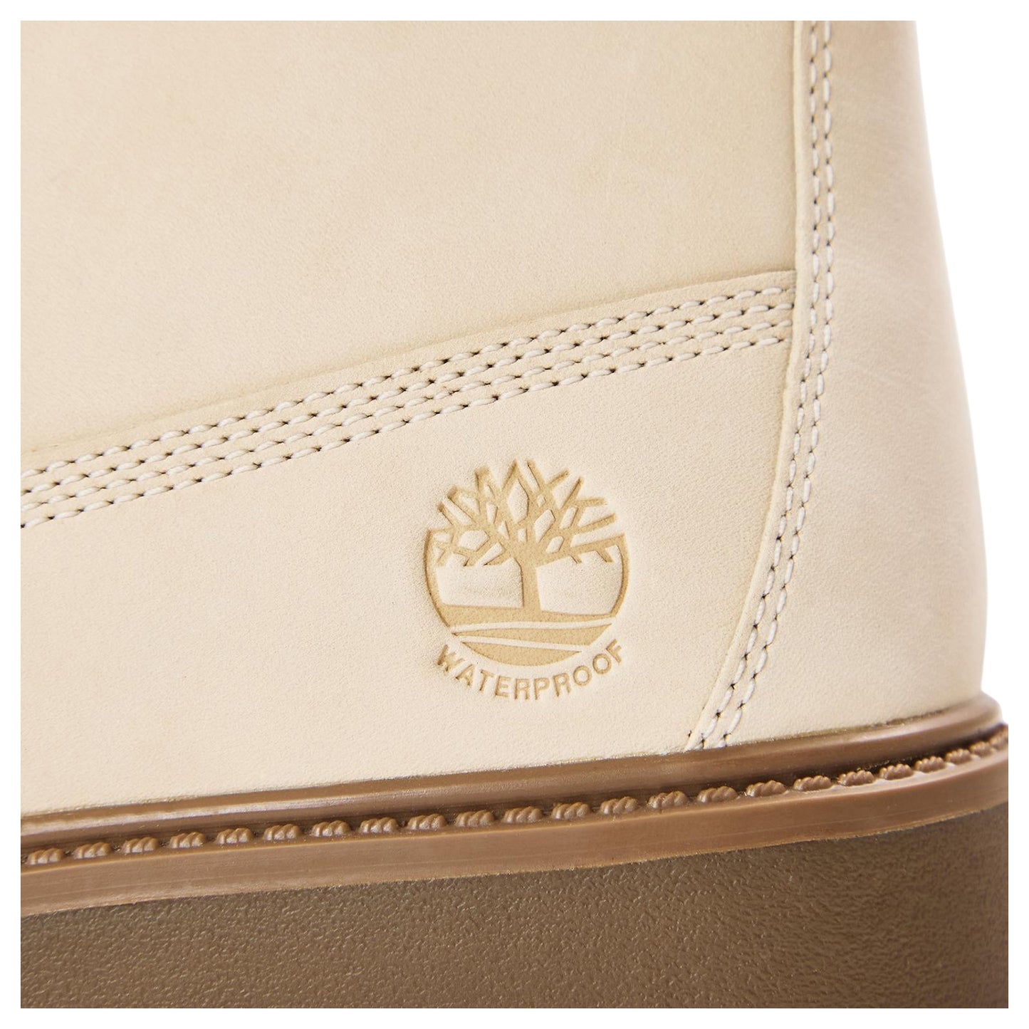 White - Side - Timberland Womens-Ladies Stone Street Leather Waterproof Ankle Boots