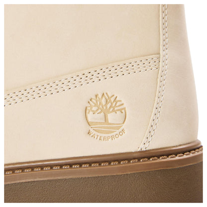 White - Side - Timberland Womens-Ladies Stone Street Leather Waterproof Ankle Boots