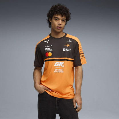 Orange-Black - Side - Puma Unisex Adult Replica McLaren F1 Replica T-Shirt