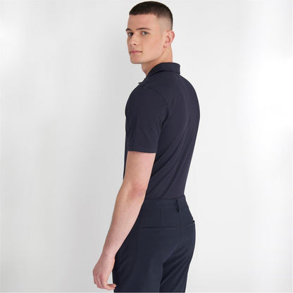 Navy - Side - Calvin Klein Mens Golf Polo Shirt