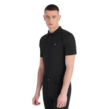 Black - Side - Calvin Klein Mens Golf Polo Shirt
