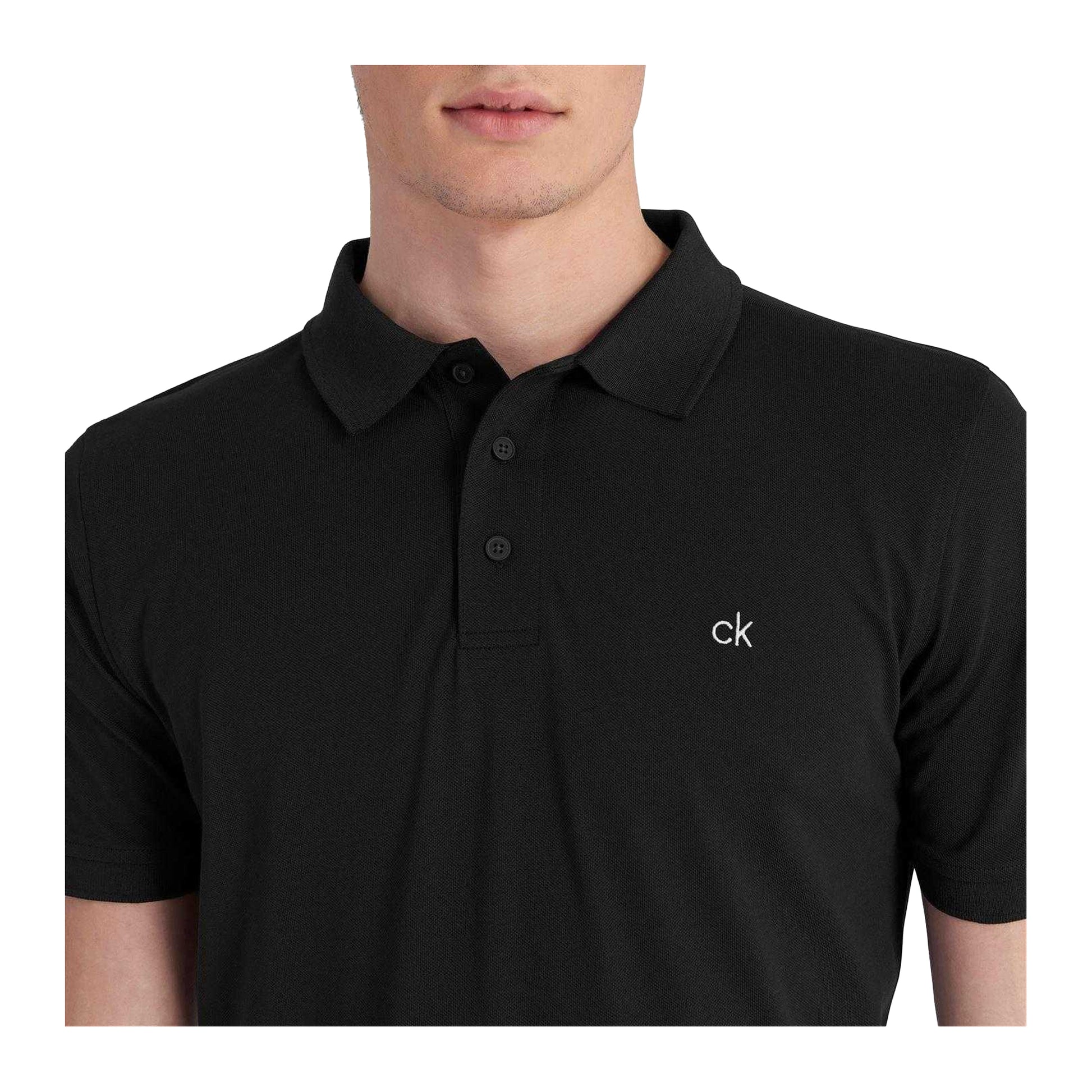 Black - Lifestyle - Calvin Klein Mens Golf Polo Shirt