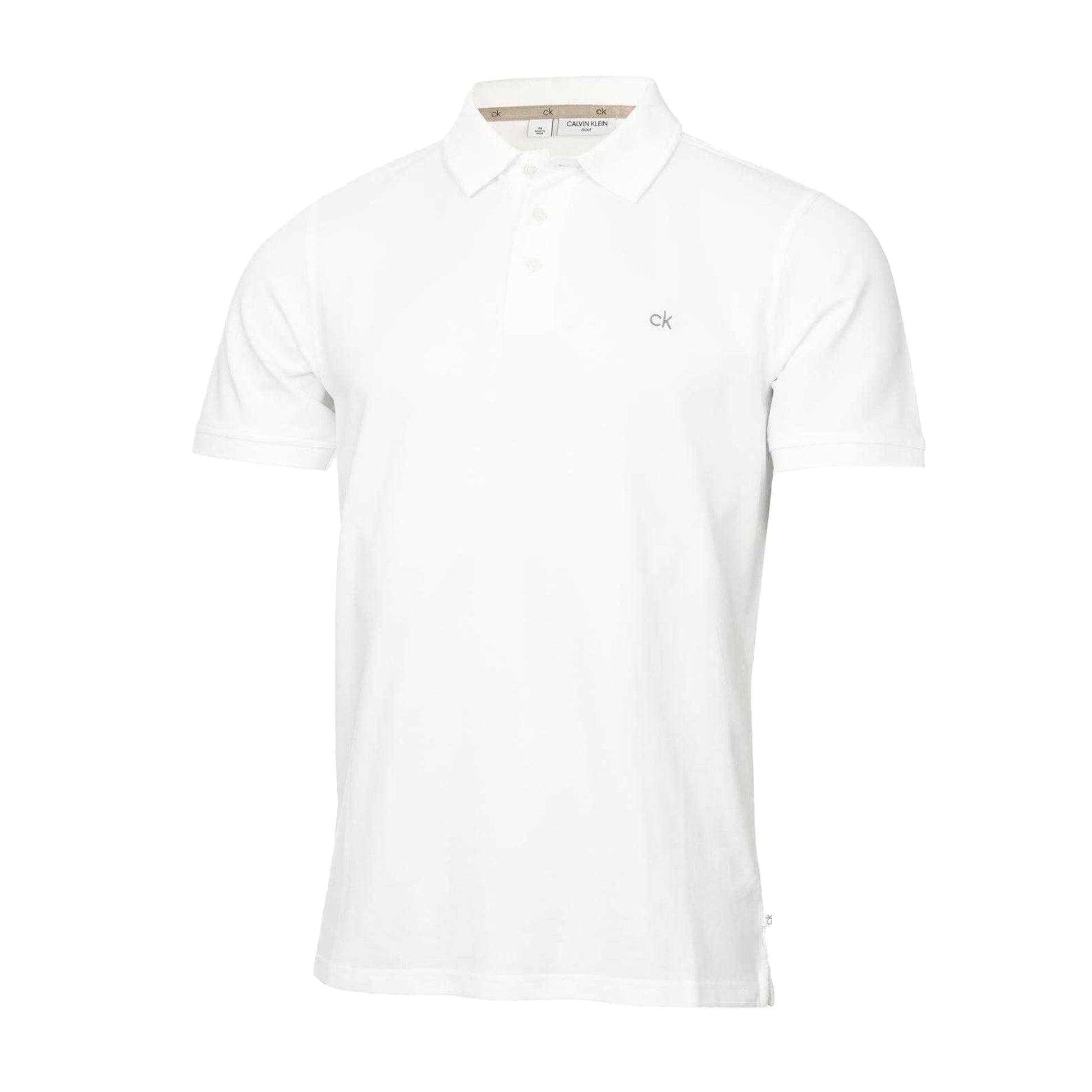 White - Front - Calvin Klein Mens Golf Polo Shirt