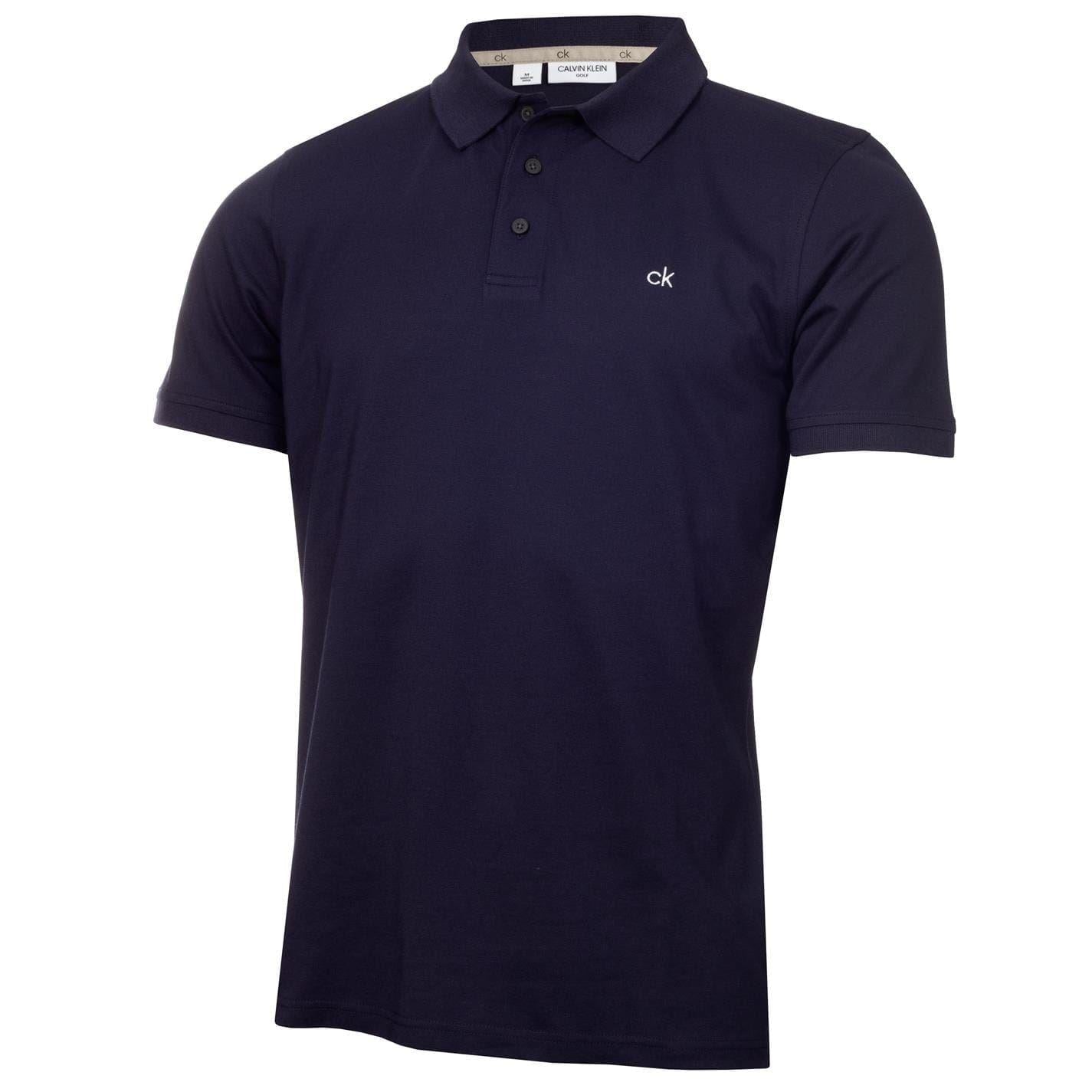 Navy - Front - Calvin Klein Mens Golf Polo Shirt
