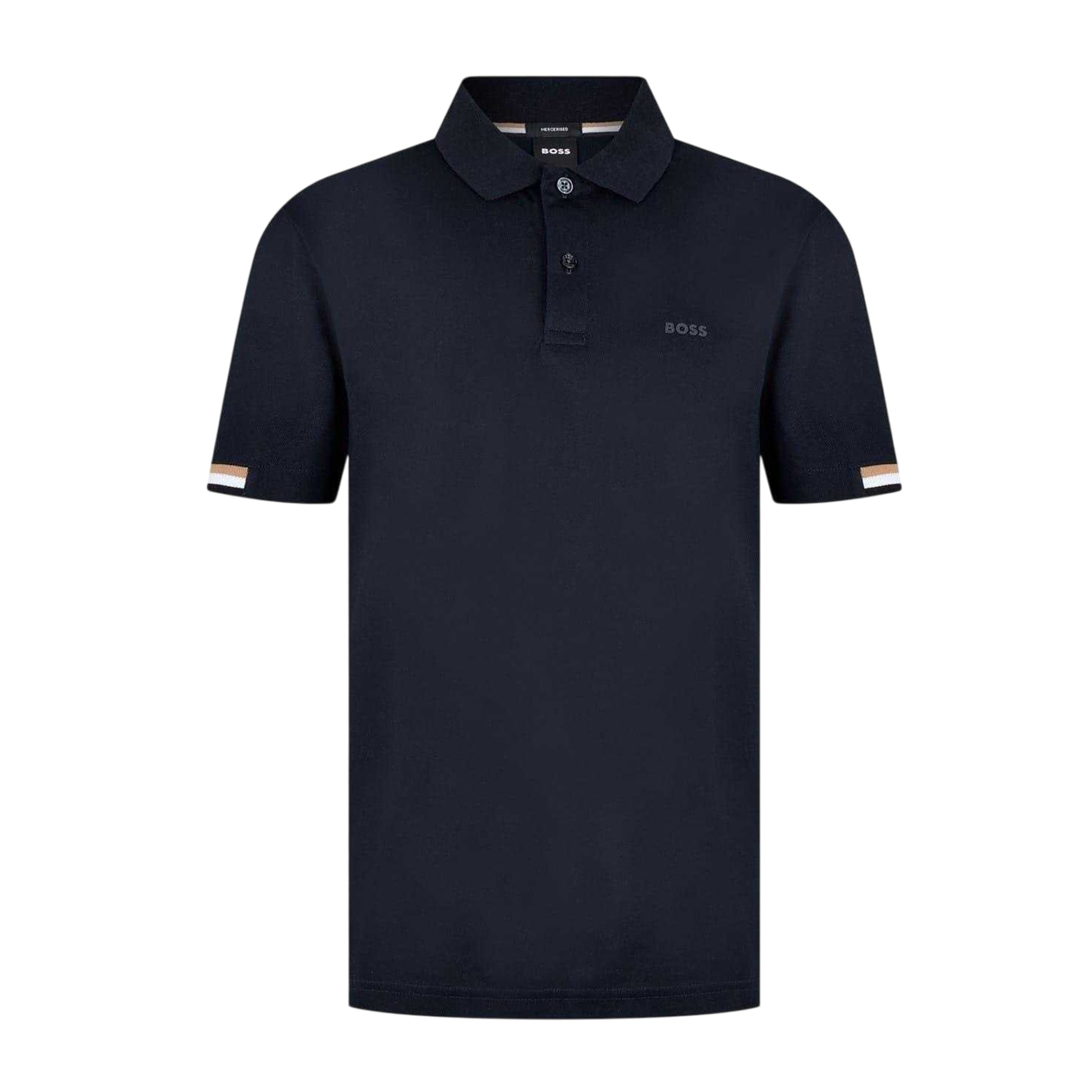 Dark Blue - Front - Boss Mens Parlay 147 Polo Shirt