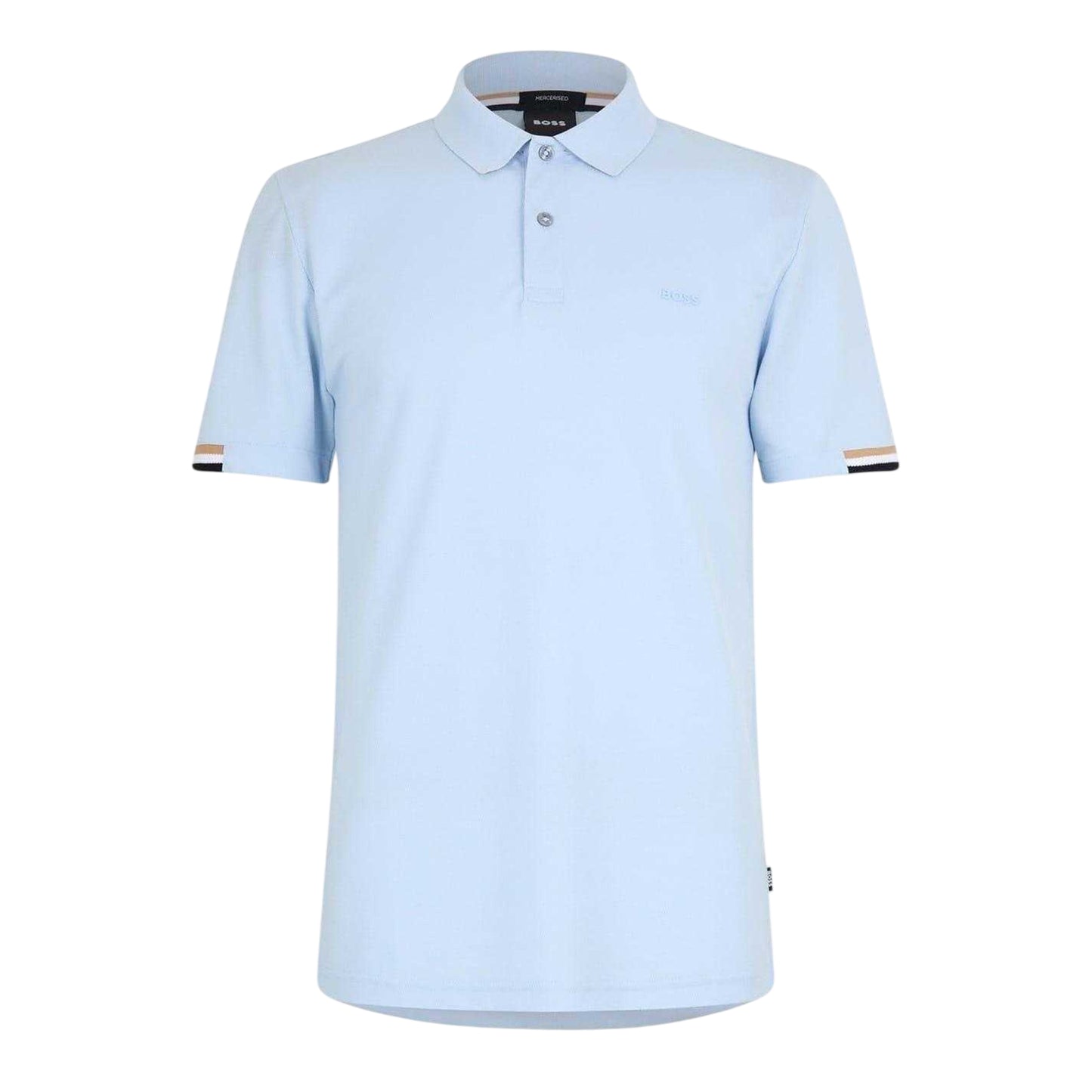 Light Blue - Front - Boss Mens Parlay 147 Polo Shirt