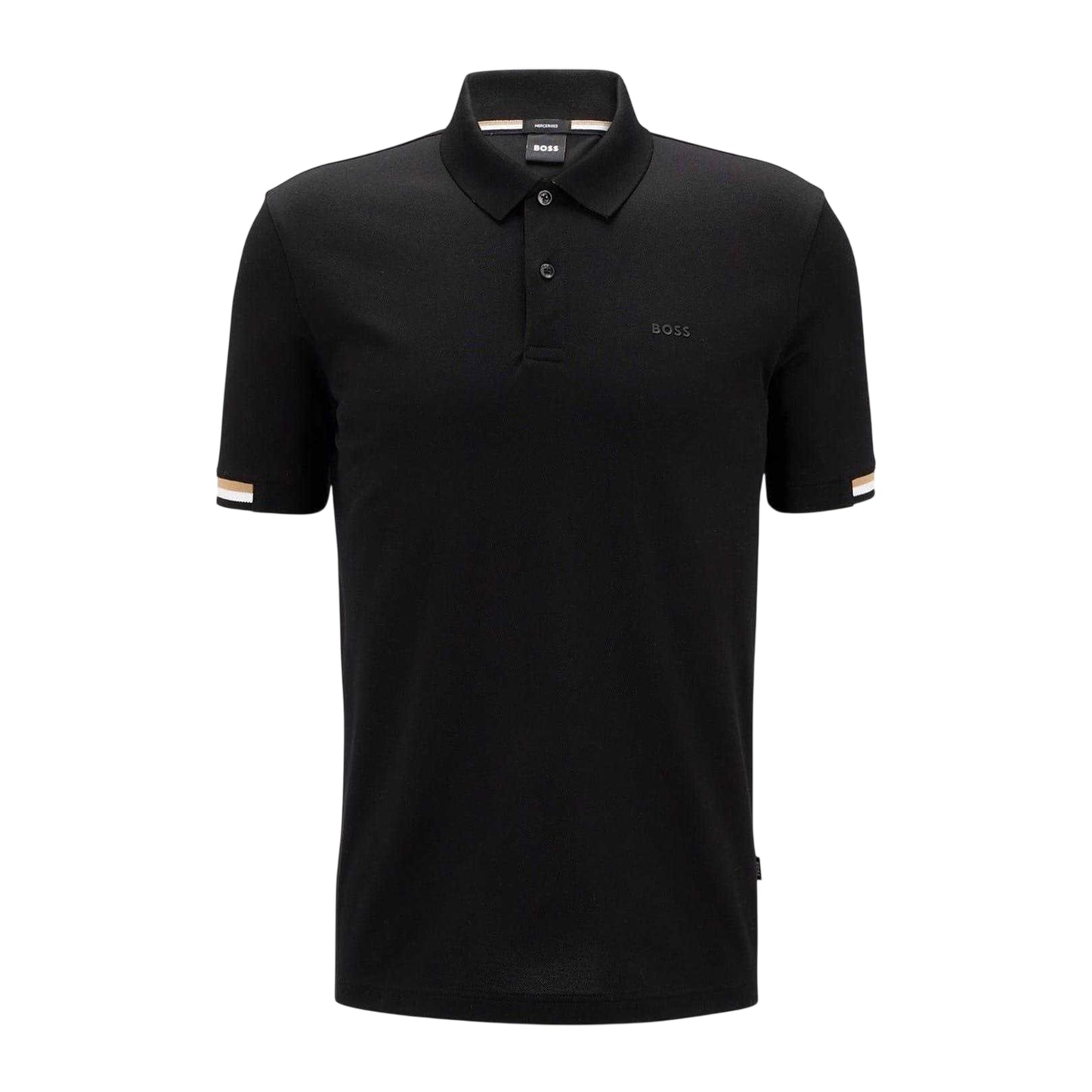 Black - Front - Boss Mens Parlay 147 Polo Shirt