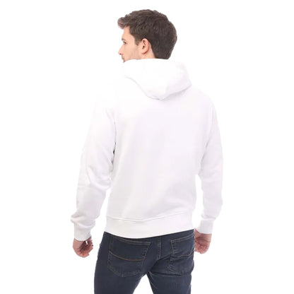 White - Back - Diesel Mens S-Ginn Hoodie