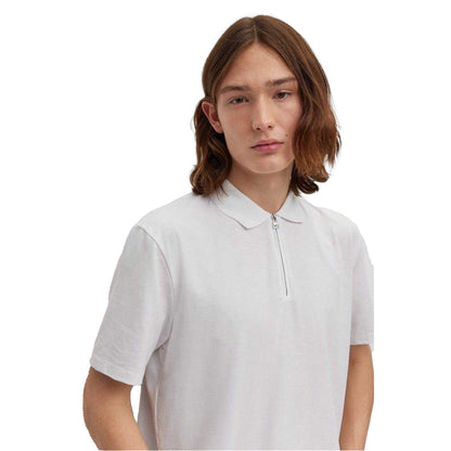 White - Lifestyle - Hugo Boss Mens Fabric Polo Shirt