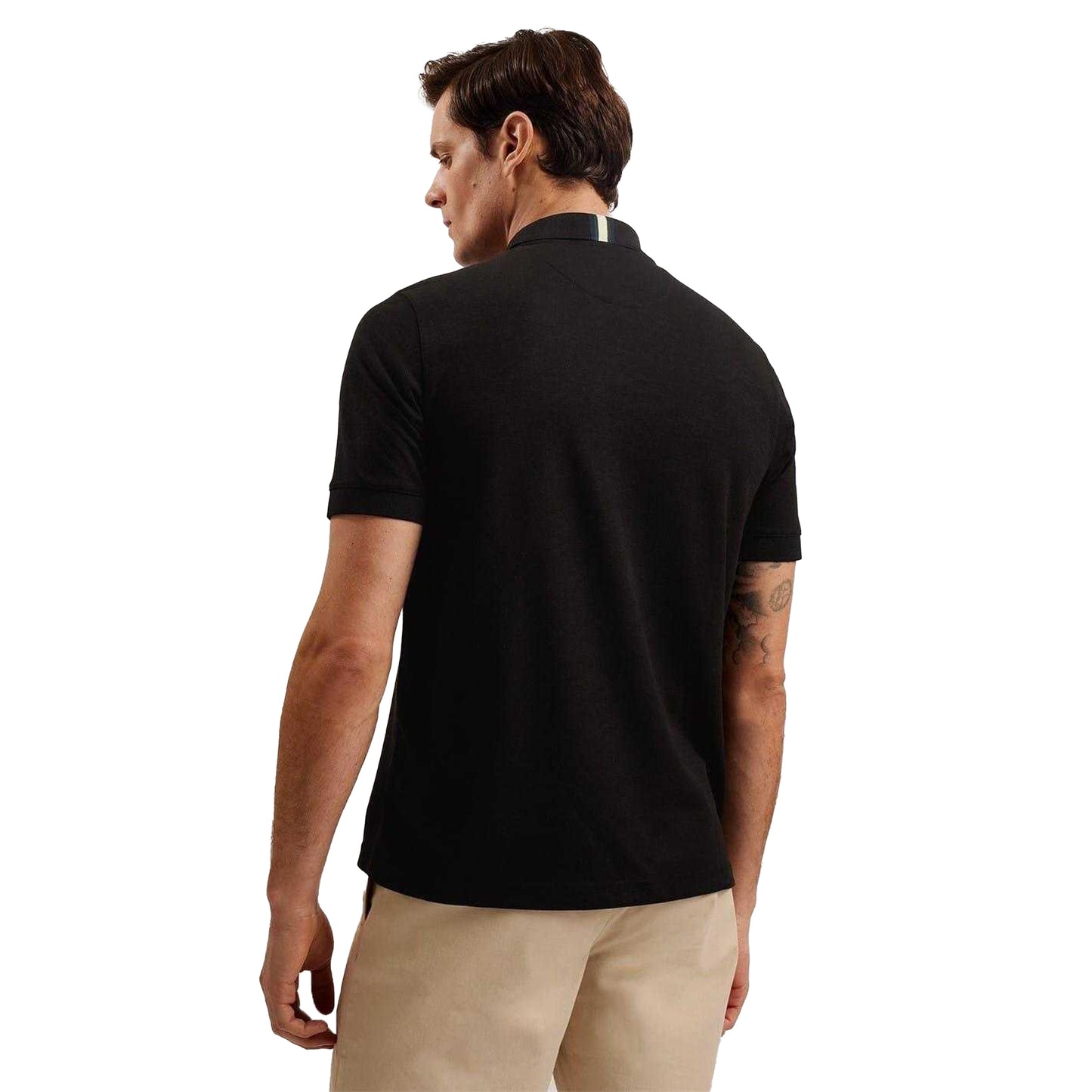 Black - Back - Ted Baker Mens Karty Regular Polo Shirt