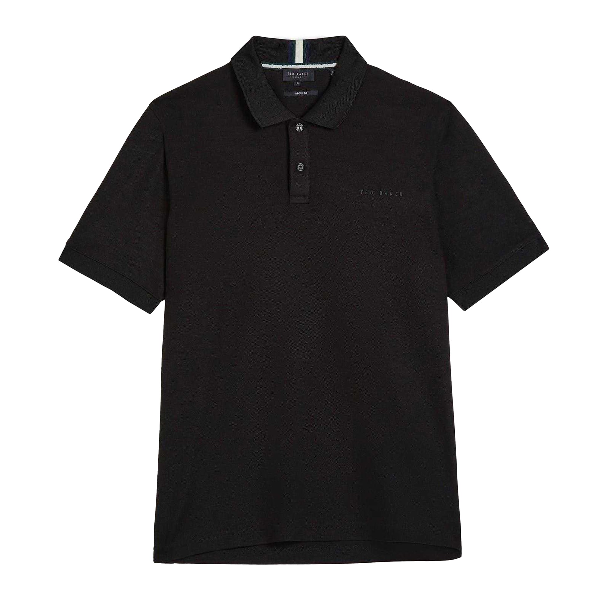 Black - Front - Ted Baker Mens Karty Regular Polo Shirt