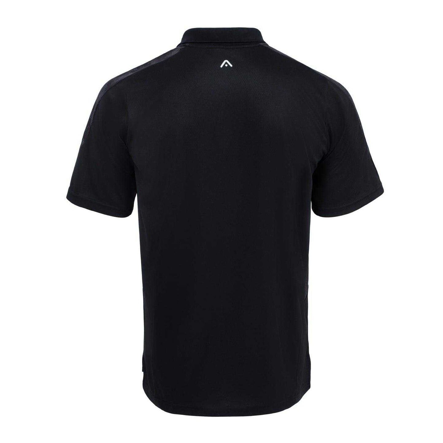 Black - Back - KooGa Mens Vortec Rugby Polo Shirt