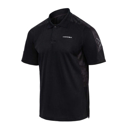 Black - Side - KooGa Mens Vortec Rugby Polo Shirt