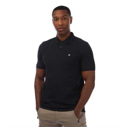 Navy - Front - Weekend Offender Mens Barnum Cotton Polo Shirt