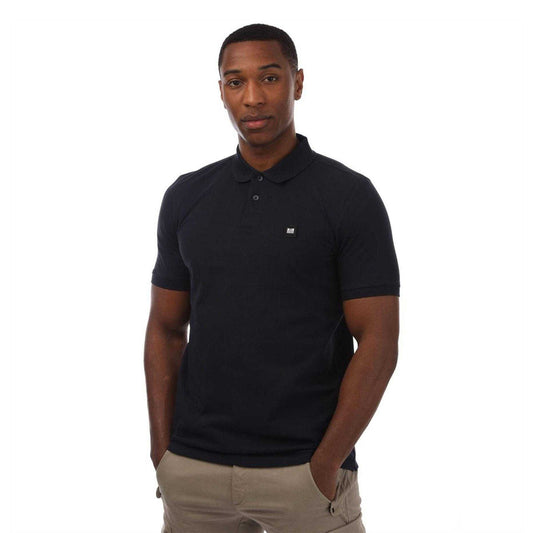 Navy - Front - Weekend Offender Mens Barnum Cotton Polo Shirt