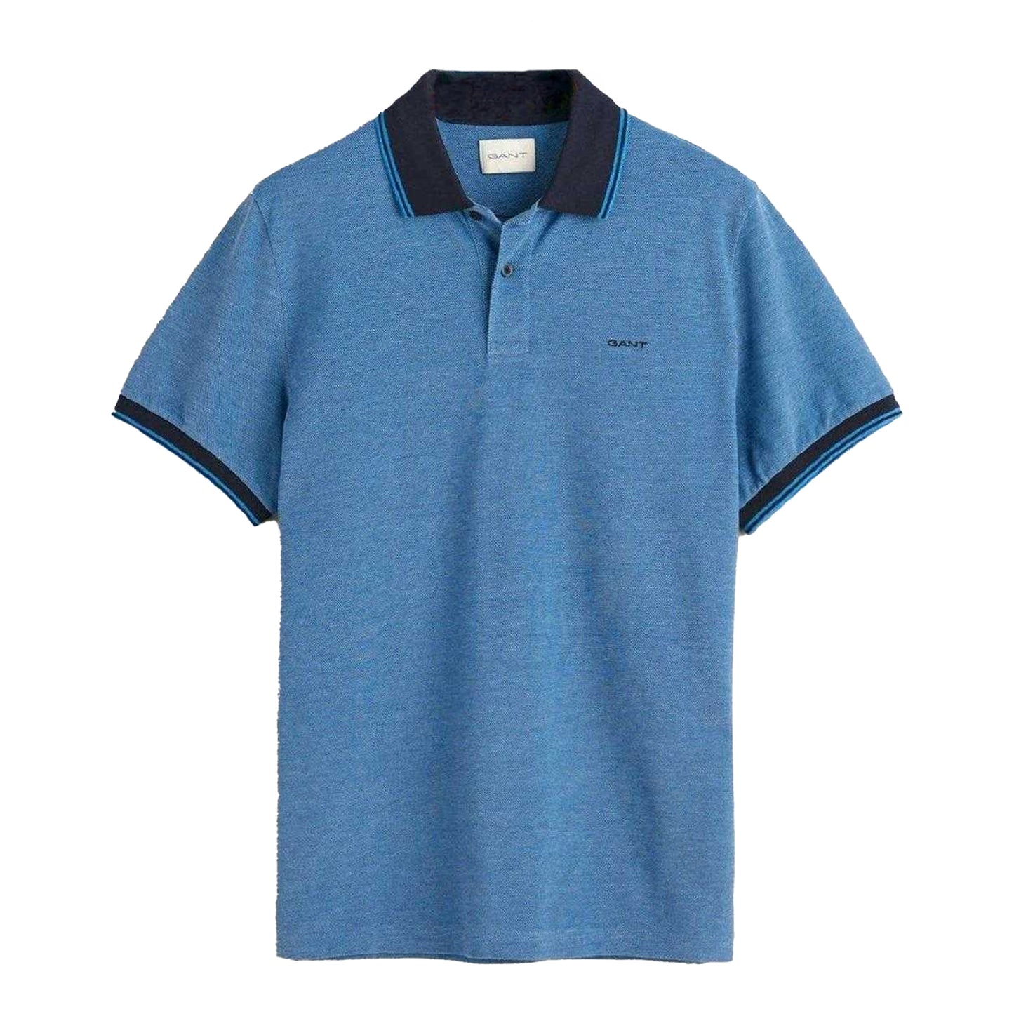 Blue - Front - Gant Mens Cotton Polo Shirt
