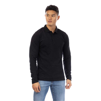 Black - Front - Peter Werth Mens Albery Polo Shirt