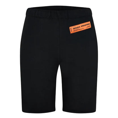 Black - Front - Heron Preston Womens-Ladies Cotton Sweat Shorts