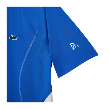 Blue - Back - Lacoste Mens Tennis x Novak Djokovic Regular Polo Shirt