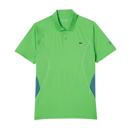 Green - Front - Lacoste Mens Tennis x Novak Djokovic Regular Polo Shirt