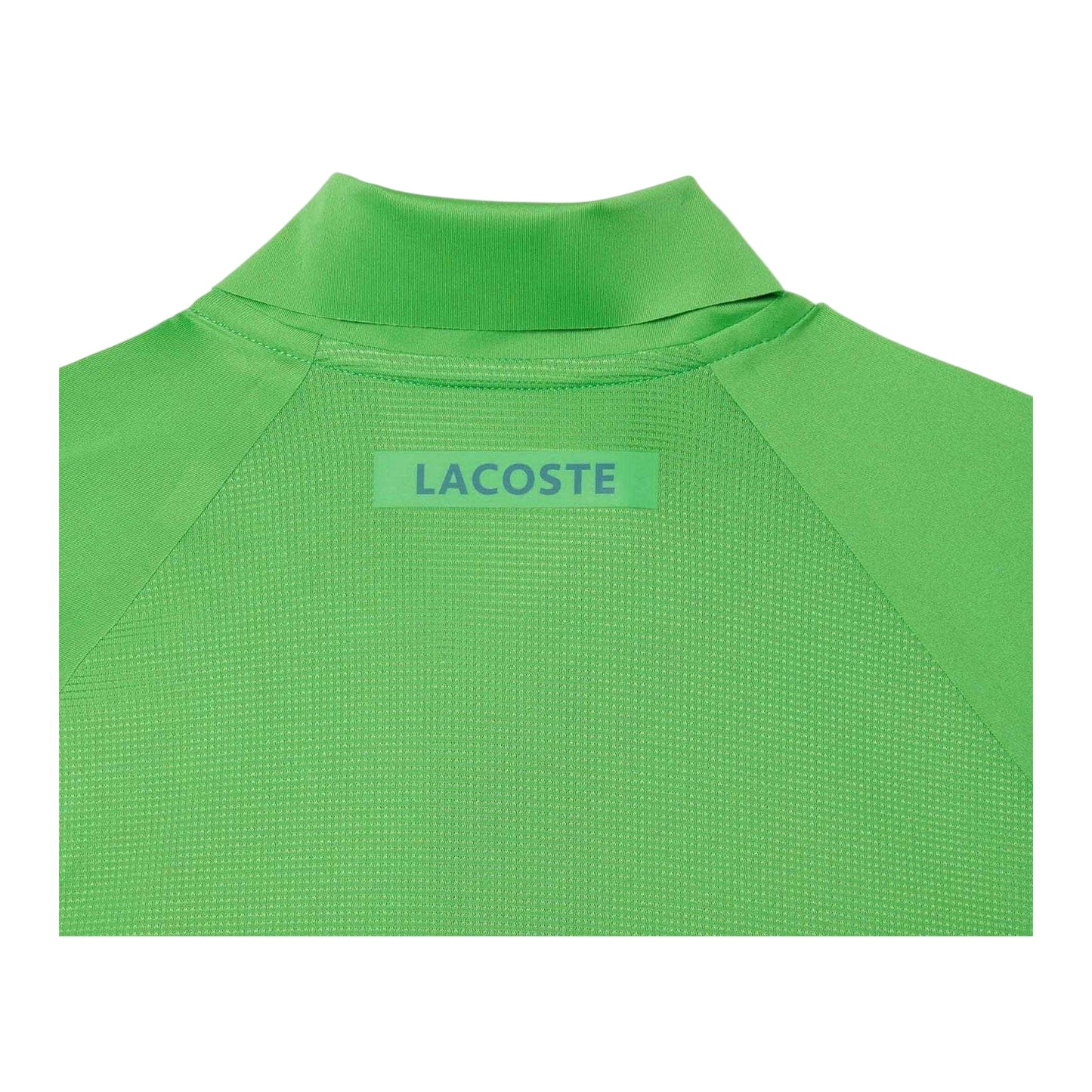 Green - Back - Lacoste Mens Tennis x Novak Djokovic Regular Polo Shirt