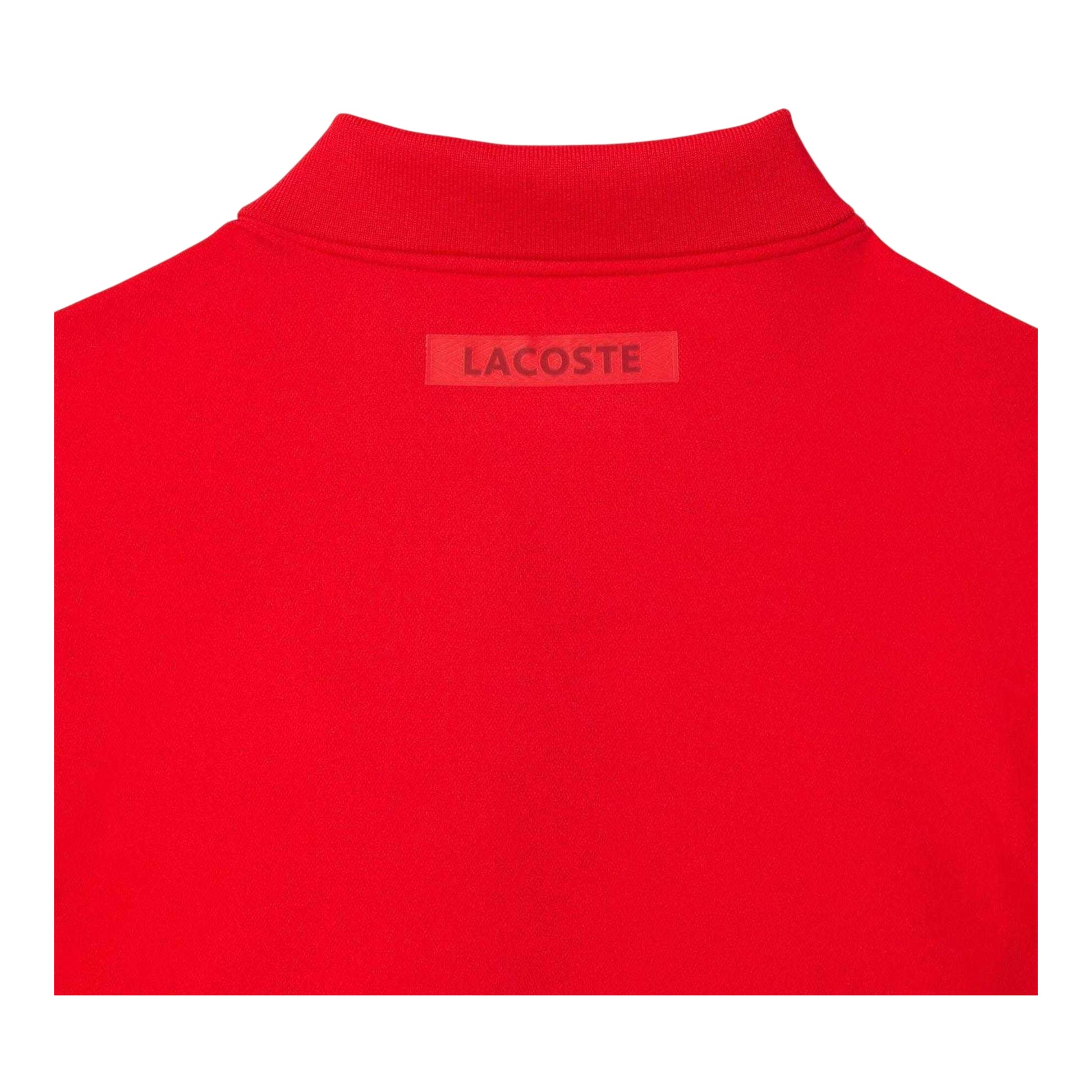 Red - Back - Lacoste Mens Tennis x Novak Djokovic Regular Polo Shirt
