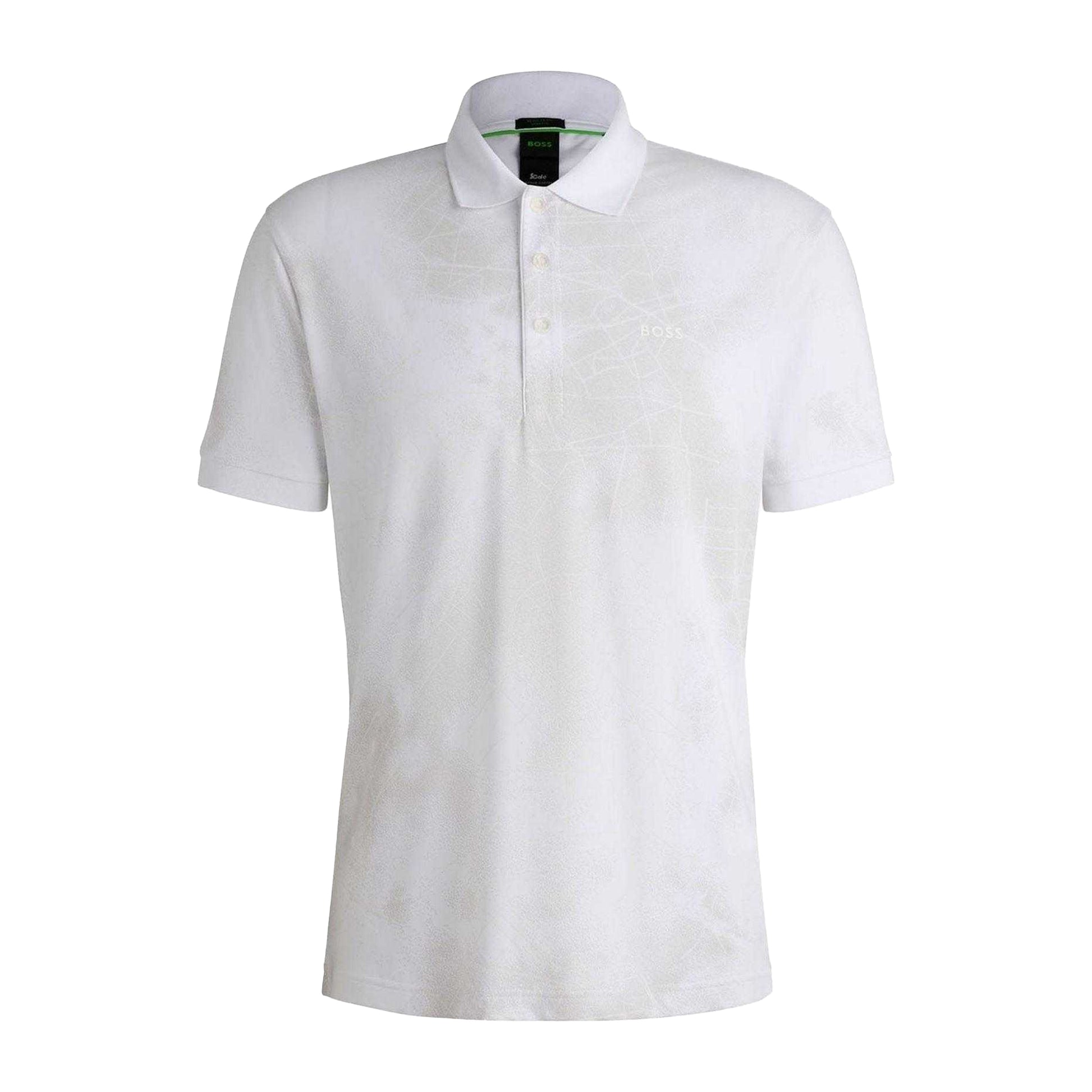 White - Front - Boss Mens Paddy 3 Polo Shirt