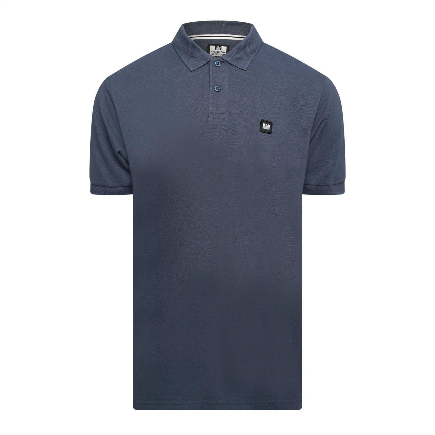 Ink Blue - Front - Weekend Offender Mens Barnum Short-Sleeved Polo Shirt