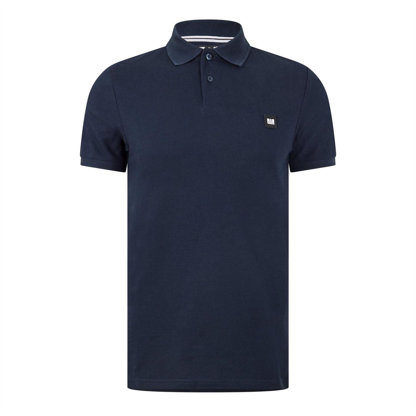 Navy - Front - Weekend Offender Mens Barnum Short-Sleeved Polo Shirt
