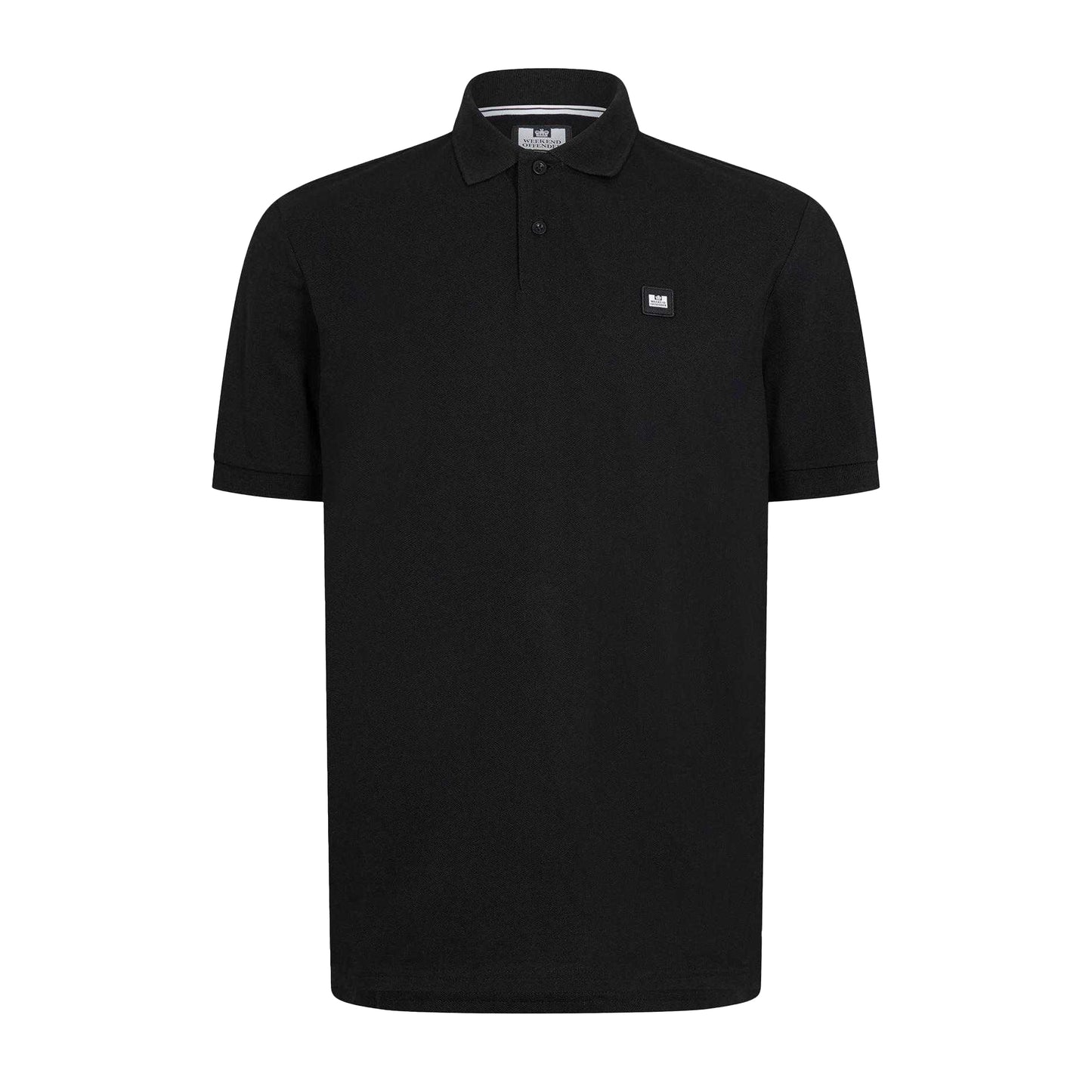 Black - Front - Weekend Offender Mens Barnum Short-Sleeved Polo Shirt