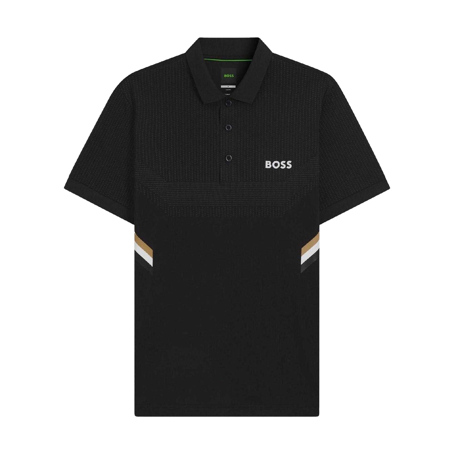 Black - Front - Boss Mens Slim Polo Shirt