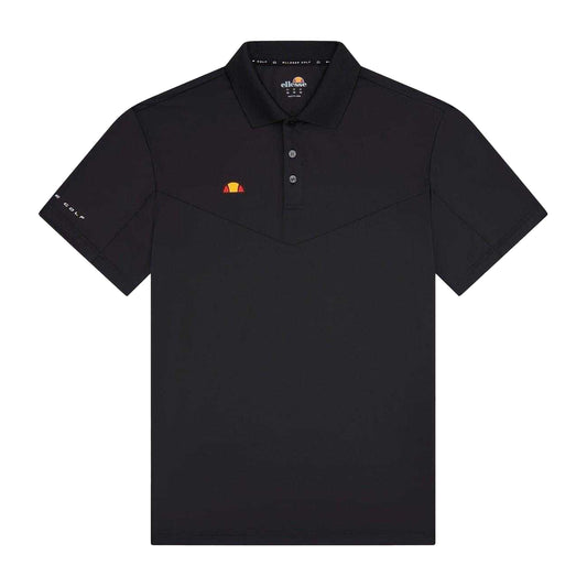 Black - Front - Ellesse Mens Alsino Polo Shirt