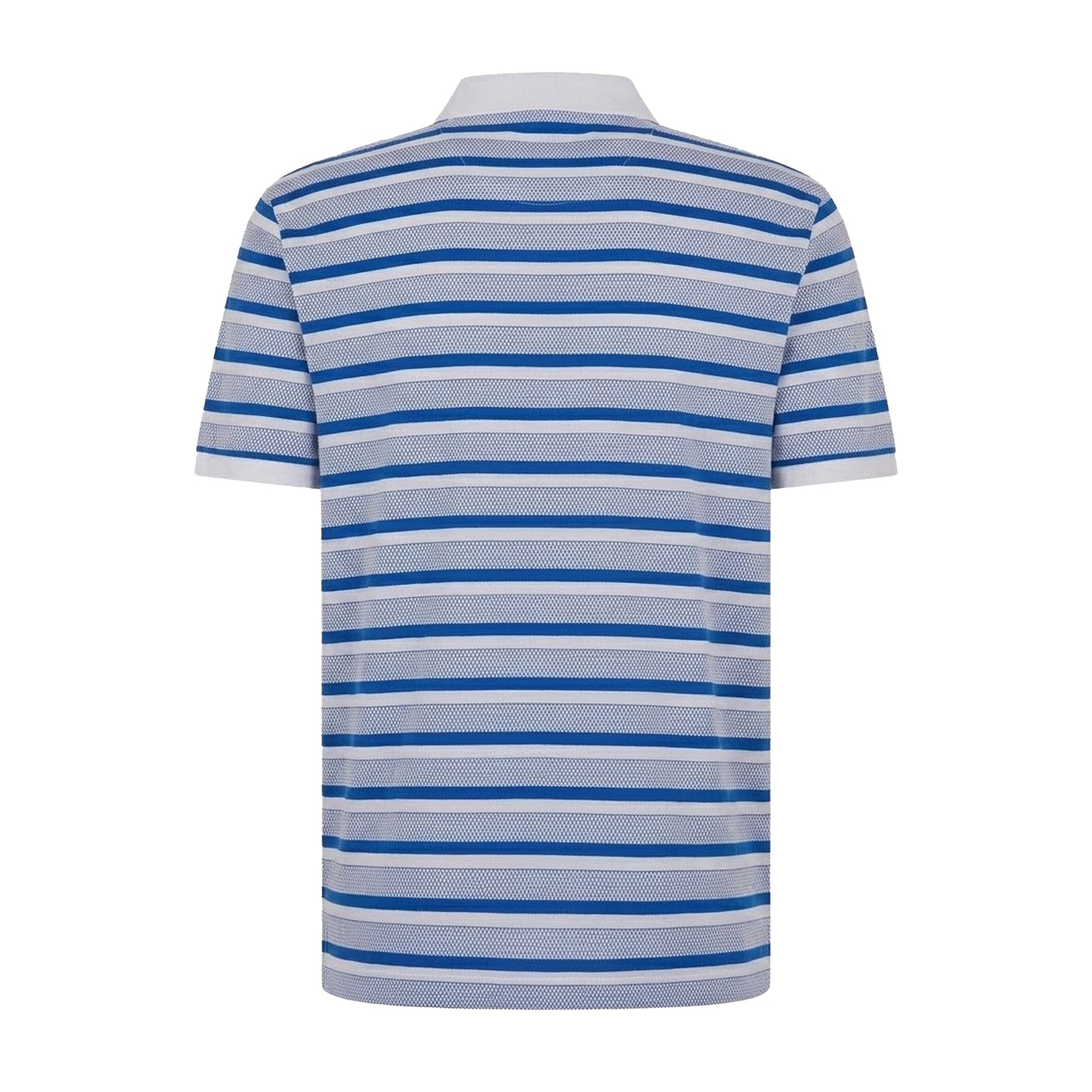 White - Back - Original Penguin Mens Striped Polo Shirt