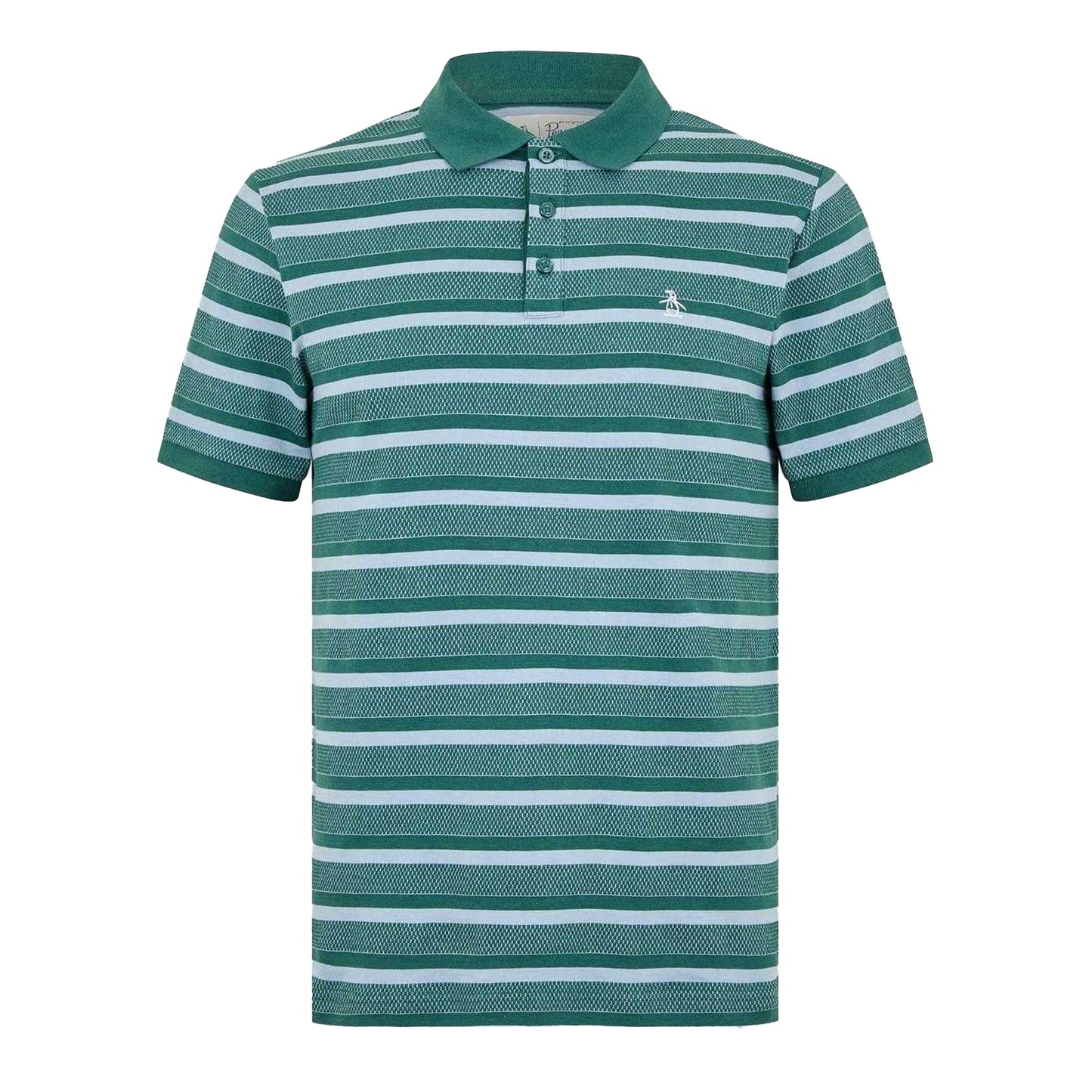 June Bug - Front - Original Penguin Mens Striped Polo Shirt