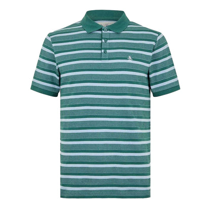 June Bug - Front - Original Penguin Mens Striped Polo Shirt