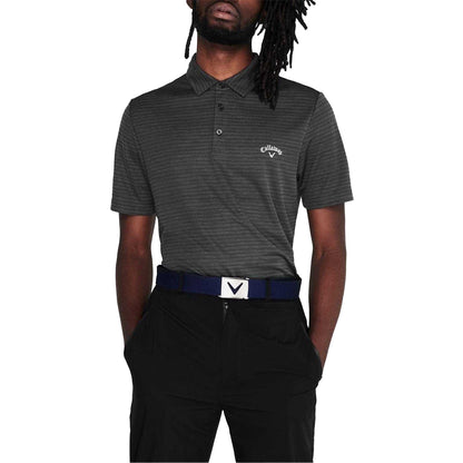 Caviar - Side - Callaway Mens Herringbone Golf Polo Shirt