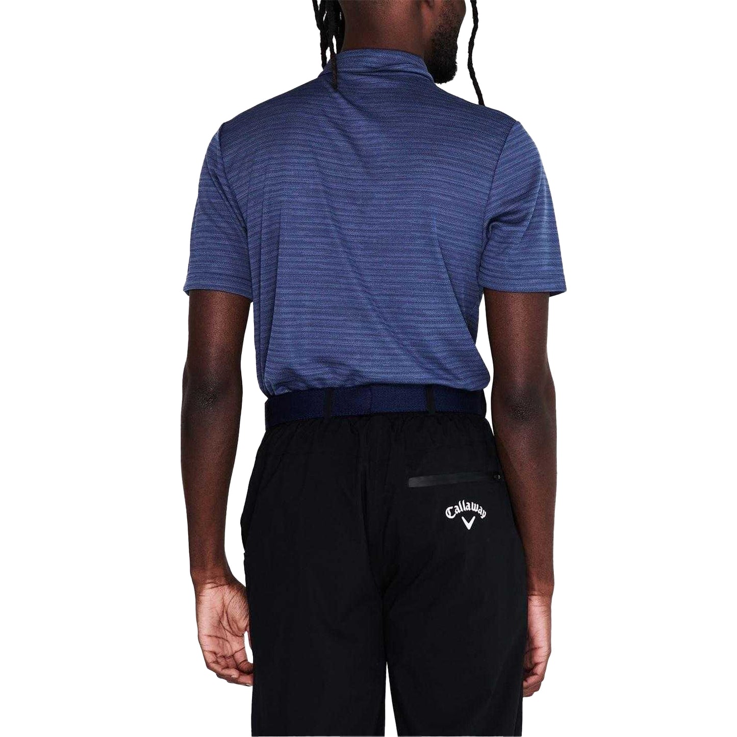 Peacoat - Lifestyle - Callaway Mens Herringbone Golf Polo Shirt