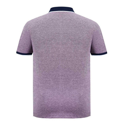 Burgundy-White - Back - SoulCal Mens Cotton Pique Polo Shirt