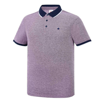 Burgundy-White - Side - SoulCal Mens Cotton Pique Polo Shirt