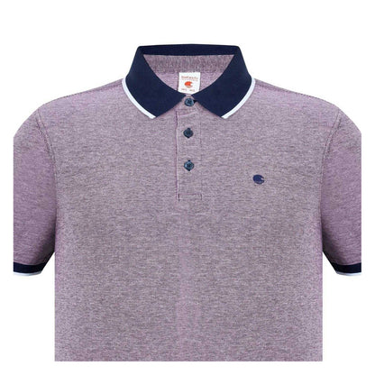 Burgundy-White - Lifestyle - SoulCal Mens Cotton Pique Polo Shirt