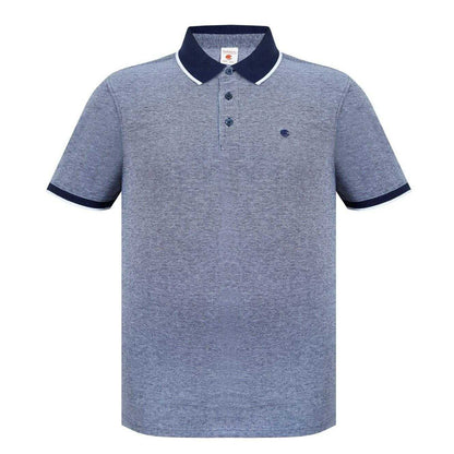 Navy-White - Front - SoulCal Mens Cotton Pique Polo Shirt