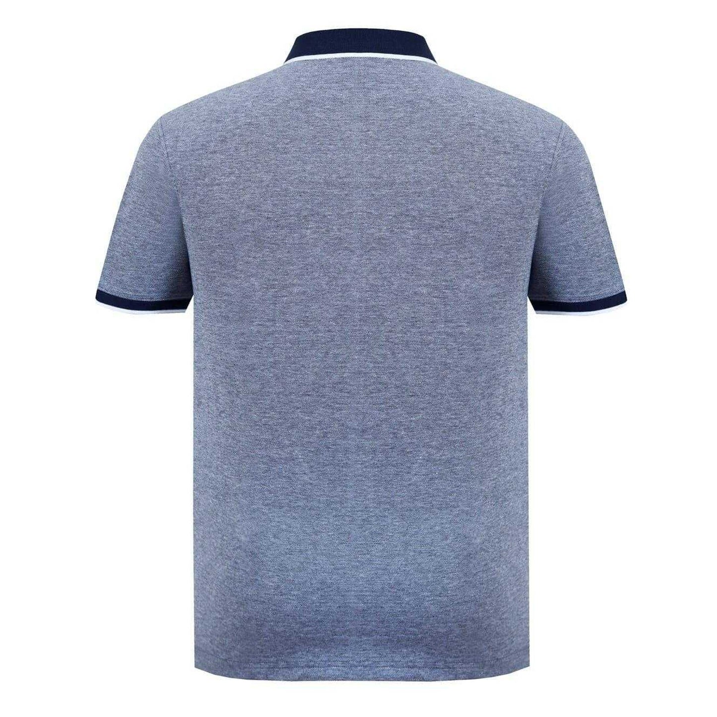 Navy-White - Back - SoulCal Mens Cotton Pique Polo Shirt