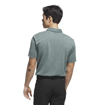 College Green - Back - Adidas Mens Heather Golf Polo Shirt