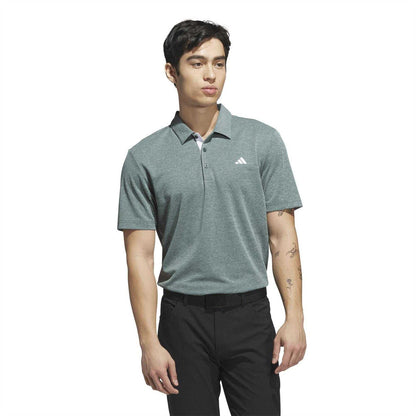 College Green - Side - Adidas Mens Heather Golf Polo Shirt