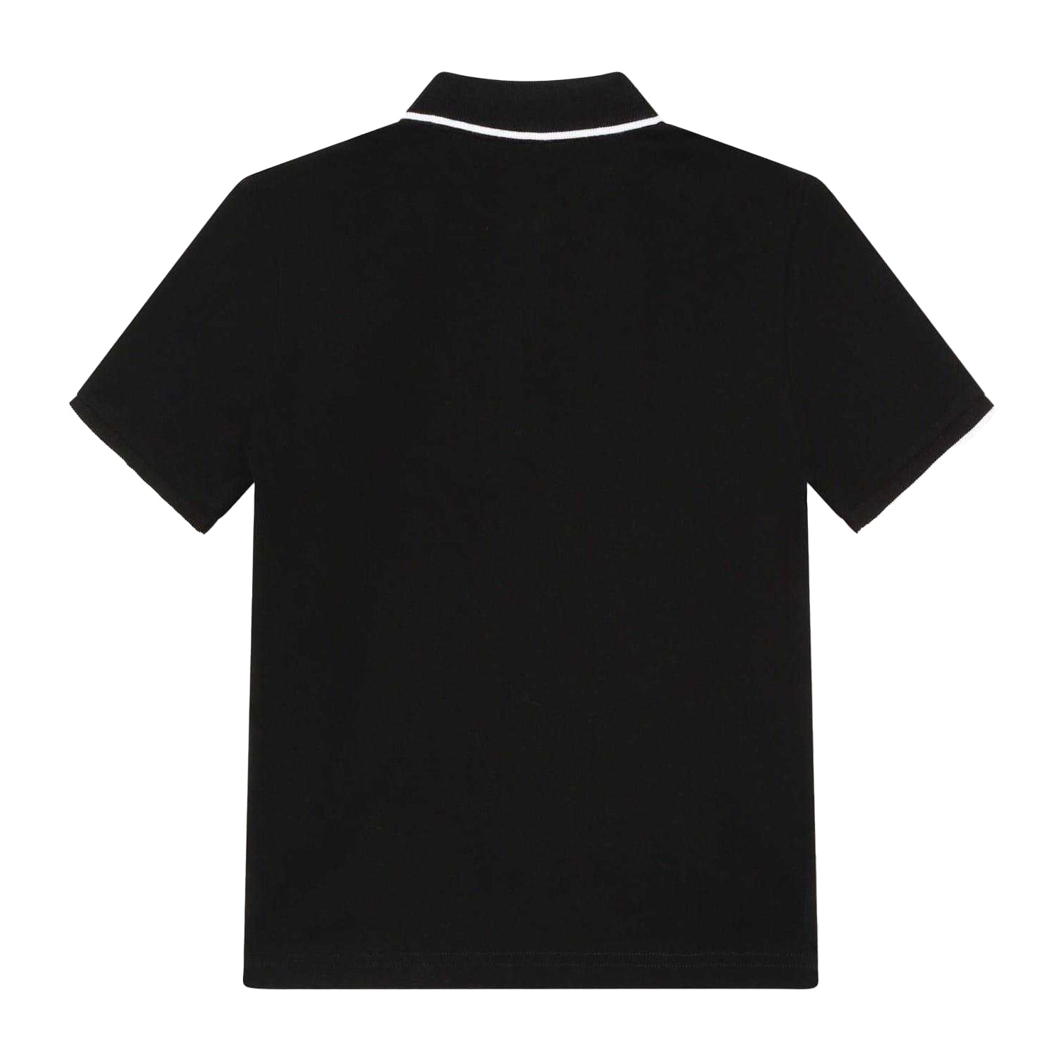 Black - Back - Boss Childrens-Kids Short-Sleeved Polo Shirt