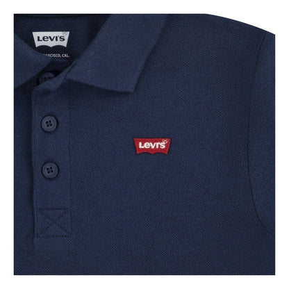 Blue - Side - Levis Childrens-Kids Regular Short-Sleeved Polo Shirt