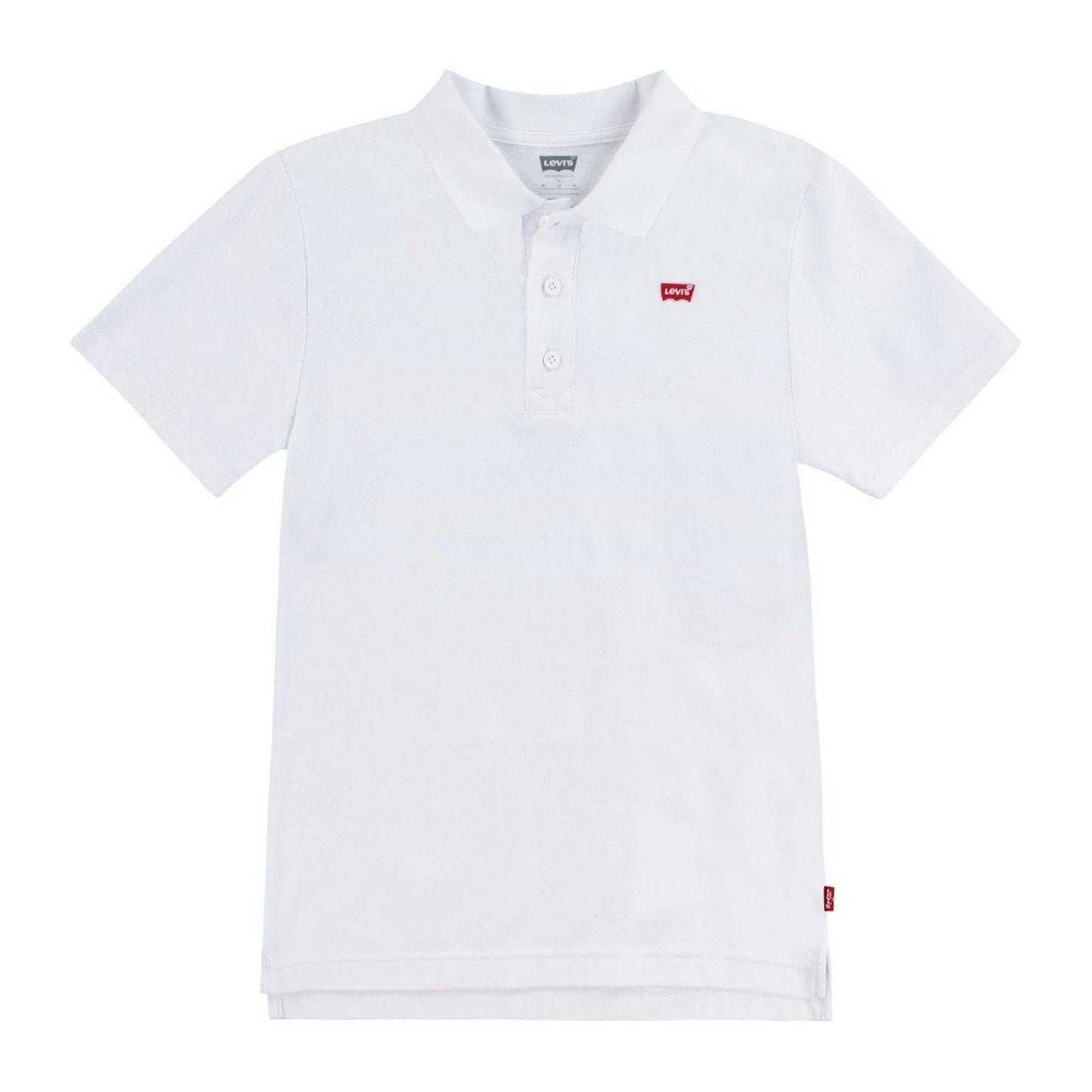 White - Front - Levis Childrens-Kids Regular Short-Sleeved Polo Shirt