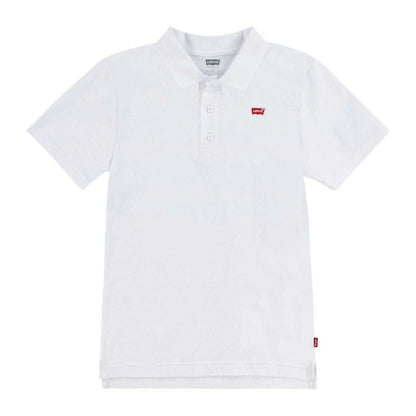White - Front - Levis Childrens-Kids Regular Short-Sleeved Polo Shirt